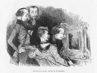 Amateurs at the Salon by Honoré Daumier